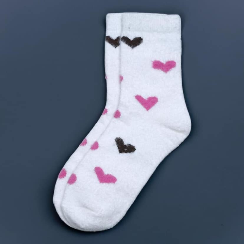 Sockscarving Pack of 5 Unisex White Furry Edition Cotton Socks - Soft Fabric, Different Pattern, Vibrant Colors, High Ankle, Full-Length Comfort for Men and Women view 6