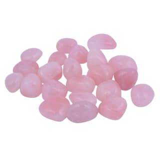 Rose Quartz Crystal Tumbled Stones | Natural Tumbled Pebbles Stones for Heart Chakra Healing Reiki Crystal Therapy, Love, Relationship & Marriage(KI_11) by Krishna Impex