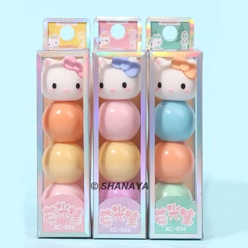 SHANAYA 3 Color Pastel Highlighter Marker Pen Stationery Return Gifts School Supplies For Girls Boys Kids (Pack Of 1 Set) view 3