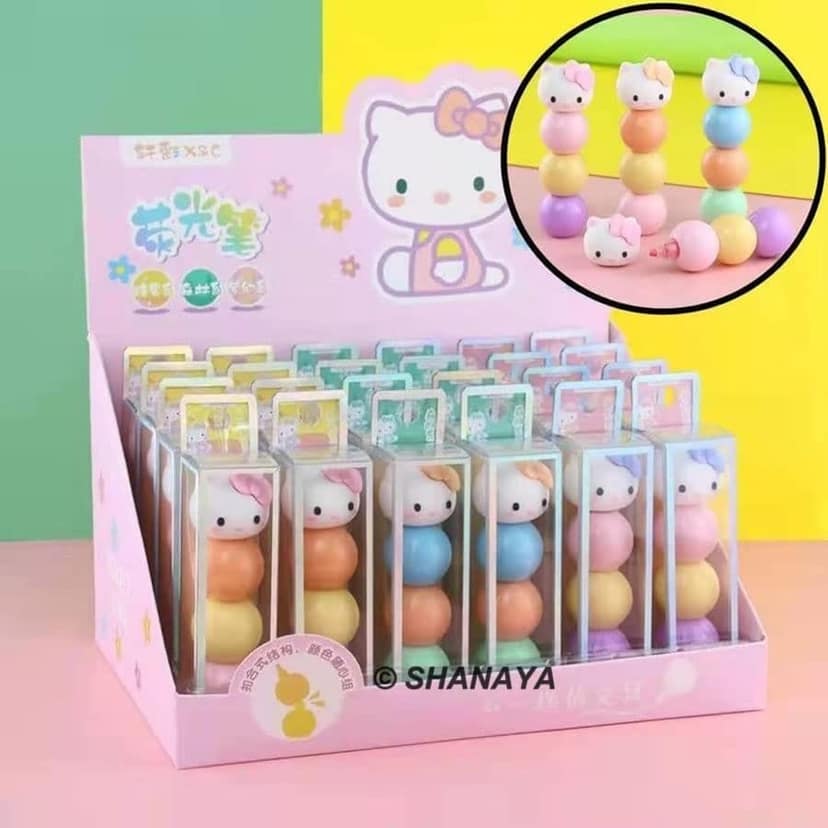 SHANAYA 3 Color Pastel Highlighter Marker Pen Stationery Return Gifts School Supplies For Girls Boys Kids (Pack Of 1 Set) view 4