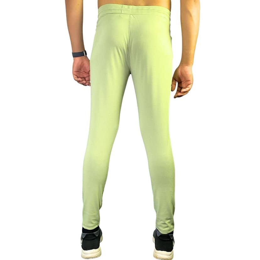 Wruxing Solid Men Green Track Pants view 4