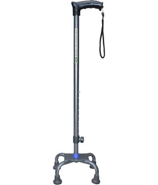 KDS SURGICAL 4 Leg Quadripod Antique Silver Dori Aluminium Walking Sticks