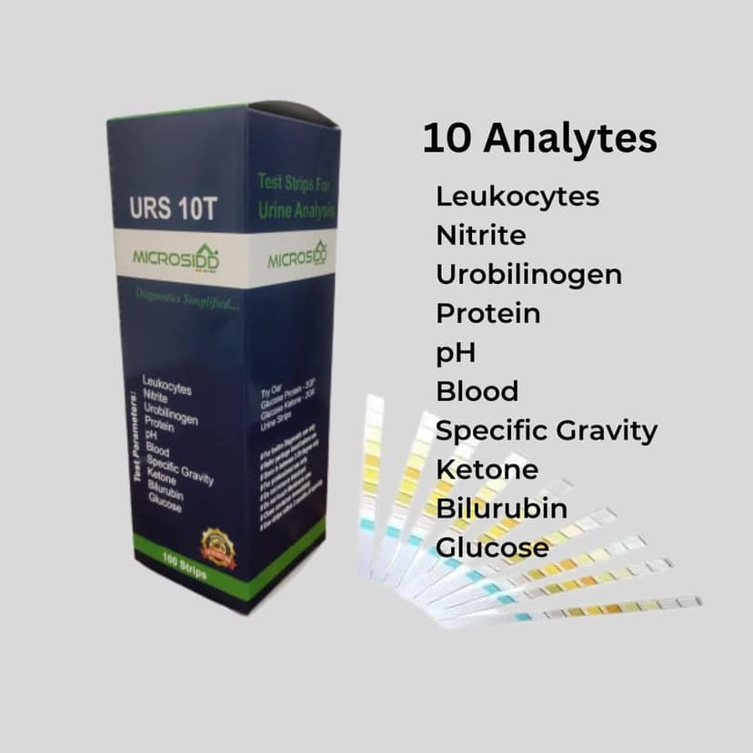 Microsidd 10T Urine Strips for Complete Analisys view 3