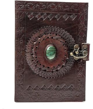 Handcrafted diary Regular Diary Unruled 200 Pages (Brown)