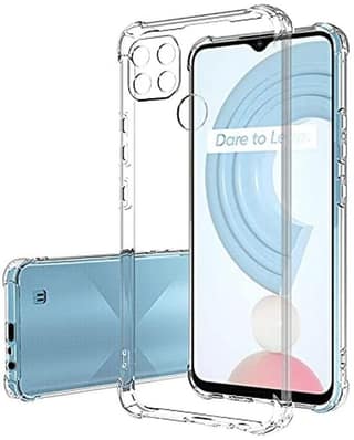 PLUGTECH TPU Ultra Hybrid Clear Camera Protection Back Cover Case for Realme C21Y,Realme C25Y