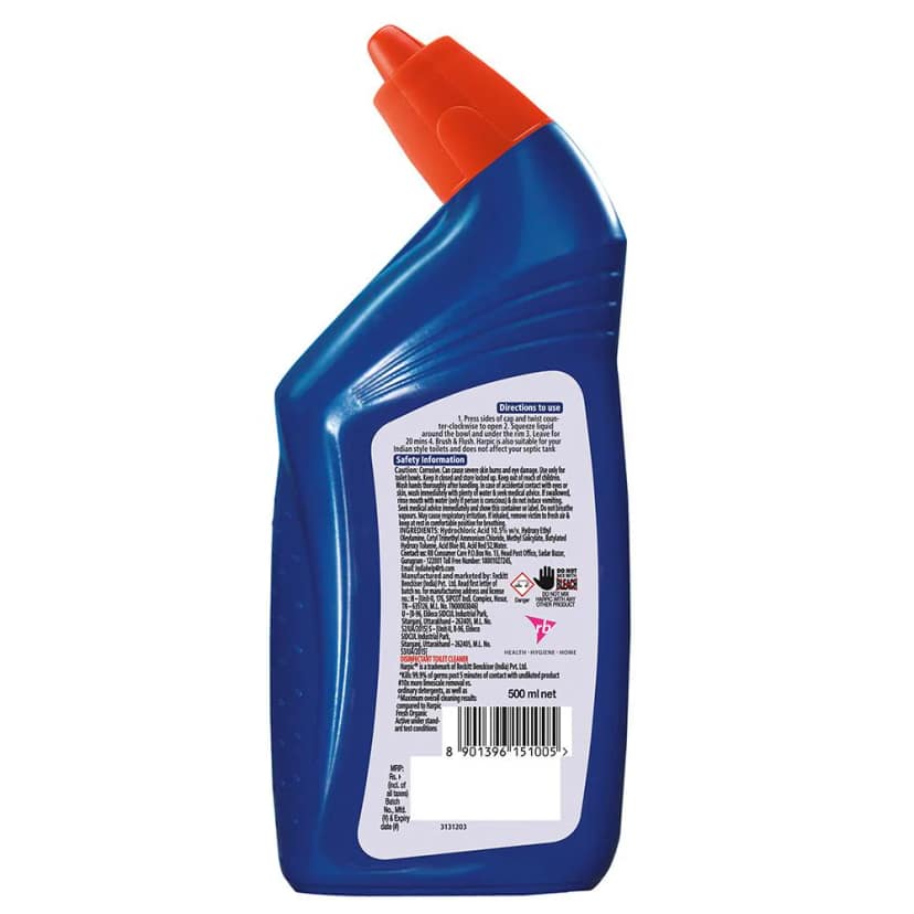 Harpic Disinfectant Toilet Cleaner Liquid, Original, 500 Ml view 2