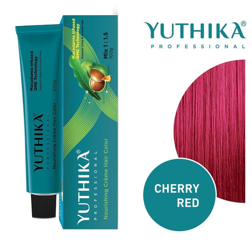 Yuthika Professional Creme Hair Color Cherry Red 100gm, Permanent Hair Colour, Professional Salon Hair Colour view 3