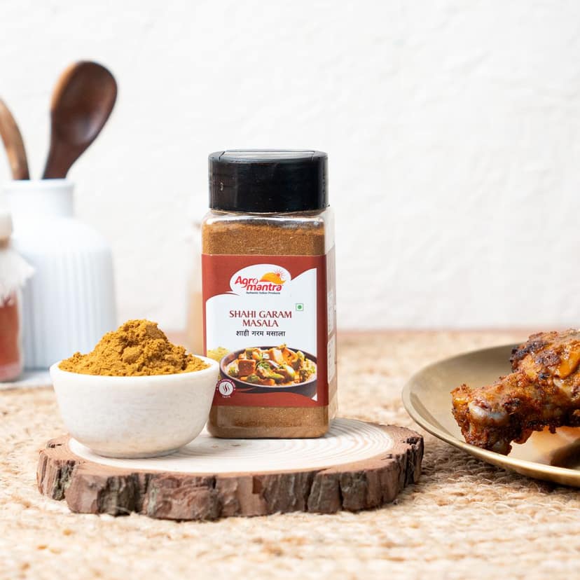 Agro Mantra Shahi Garam Masala Spice Mix 100g | Rich & Aromatic Blend | Perfect for Curries, Biryani, Marinades & Snacks | Authentic Indian Flavor | Fresh & Preservative-Free view 5