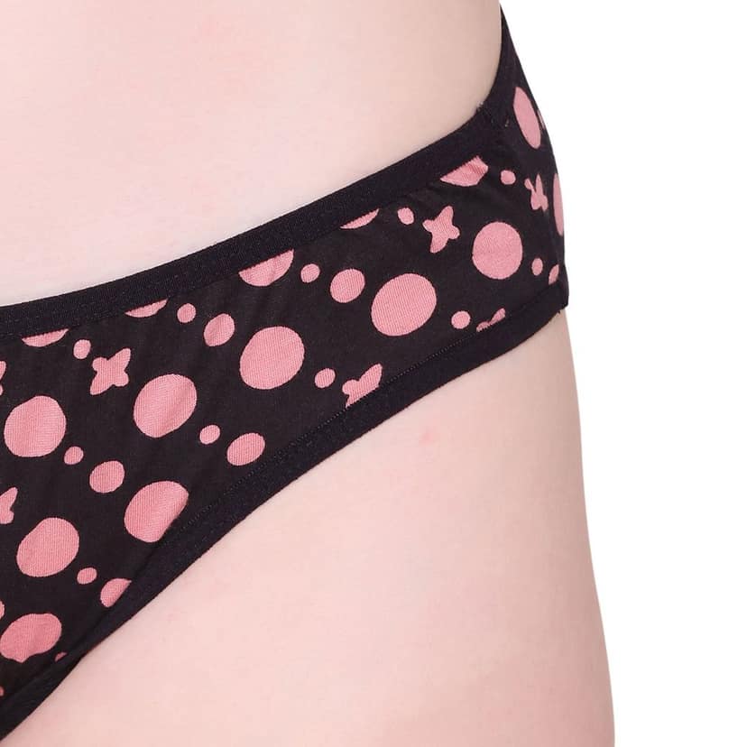 Bodycare women's combed cotton assorted Bikini Panty Pack of 3 ( E-920 ) view 5