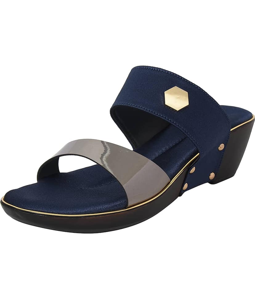 Racecourse - Blue Women's Slip On Heels view 2
