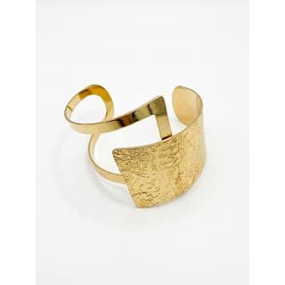 Geometric Open Cuff Bracelet for Women Adjustable Statement Bangle Bold Wrist Chain Style Festival Jewelry