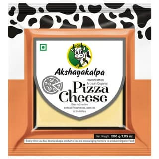 Akshayakalpa - Organic Mozzarella/Pizza Cheese, 200 grams