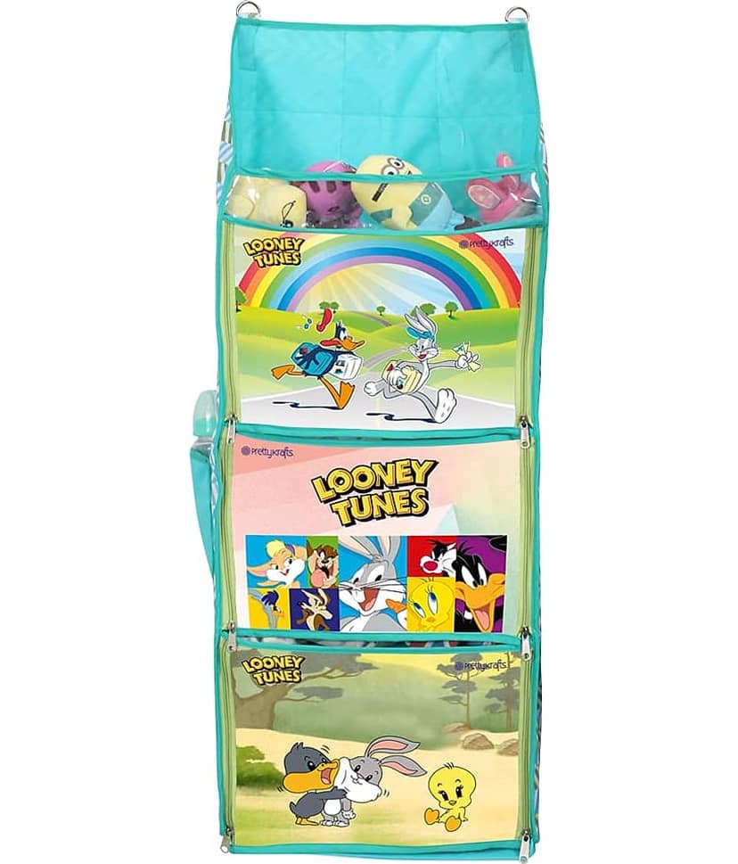 Scooby Doo Fun Rack, Folding Wall Hanging Shelves, Blue Yellow