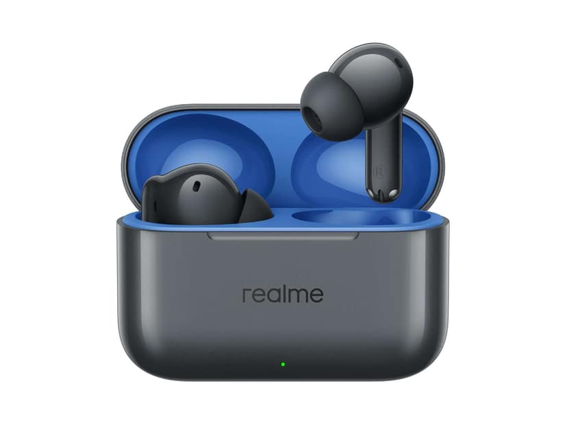 Realme Buds T200 True Wireless Earbuds with Hi-Res Audio, 12.4mm Dynamic Bass Drivers, 32 dB ANC, Quad Mic, 45ms Latency, Upto 50 Hrs Playback - Mystic Grey