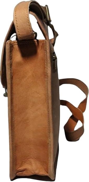 Bhakri Devi Handicrafts Made of Leather with Attachable Shoulder Strap Sling Bag For Women & Girl view 3