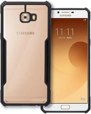 PLUGTECH Slim Shockproof Case | Matte Black Soft | Drop Protection | Precise Cutouts | Premium Mobile Cover for Samsung Galaxy C9 Pro