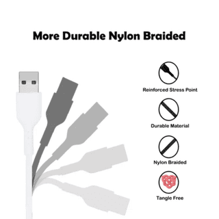 Champion USB (A) to Lightning (iPhone) 3Amp Data Sync & Charging Cable PVC 1M for all Apple & Lightning Port Devices