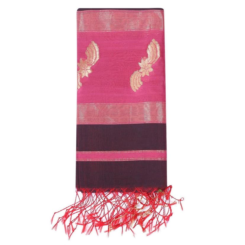 HANDLOOM MAHESHWARI 03 PCS TRADITIONAL SUIT (SKU - 3S0105050422 Suit 09) view 3