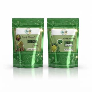 Pure & Natural Giloy & Neem Powder Combo | 100% Chemical Free Herbal Skincare