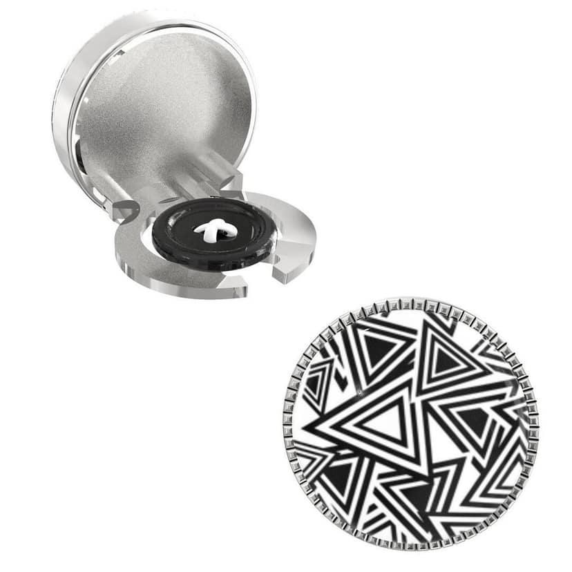 The Smart Buttons - Shirt Button Cover Cufflinks for Men - Glow In The Dark Design Pattern