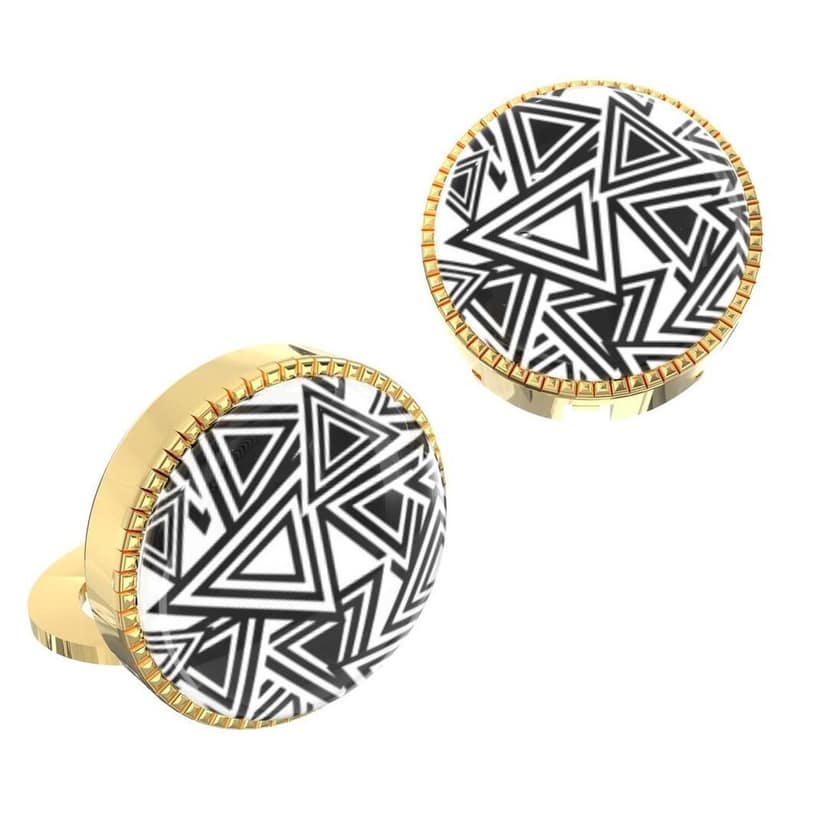 The Smart Buttons - Shirt Button Cover Cufflinks for Men - Glow In The Dark Design Pattern view 8