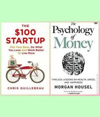 Combo Of 2 (The ,100 Startup + The Psychology Of Money)