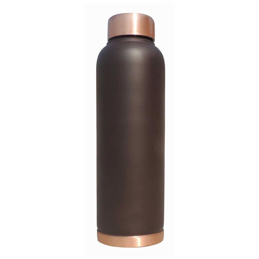 Pure Copper Drinking Bottle 900 ML | Anti-Bacterial Ayurvedic Bottle , Height : 10 Inch (BCMAS175 C) view 4