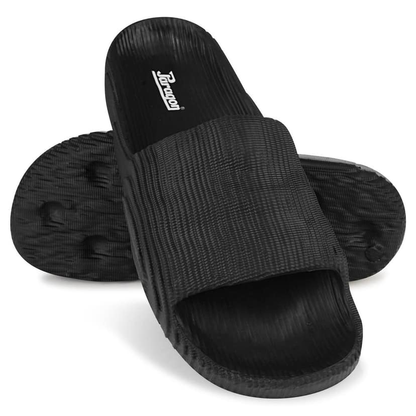 Paragon Everyday Comfort Lightweight, Durable, Waterproof Slides for Men with Modern Wave Design and Extra Sole Support | Casual Slider Sandals for Men view 5