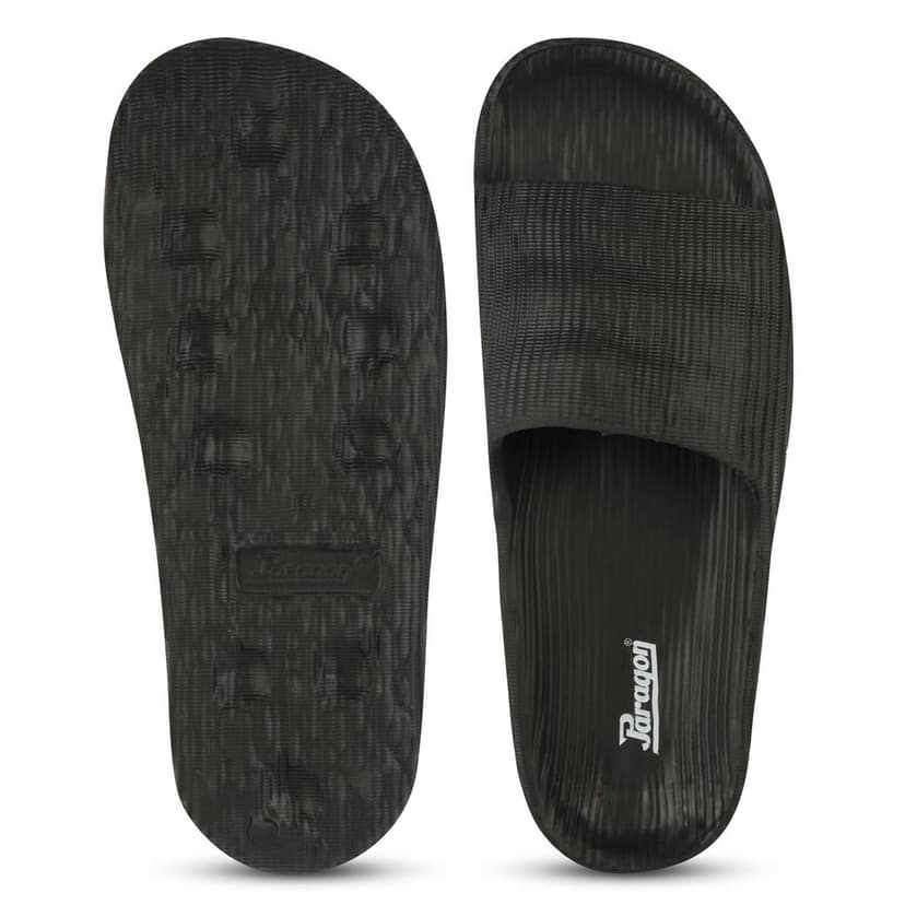 Paragon Everyday Comfort Lightweight, Durable, Waterproof Slides for Men with Modern Wave Design and Extra Sole Support | Casual Slider Sandals for Men view 6