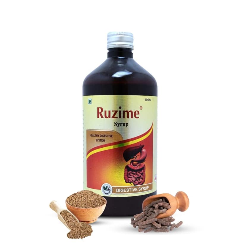 Rhushi Ayurved Ruzime Syrup - Healthy Digestive System