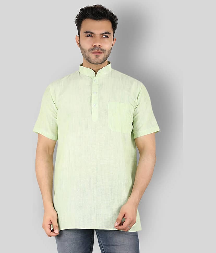 Latest Chikan Pink Cotton Kurta Single