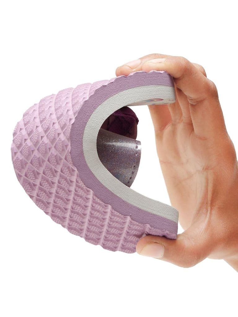 Premium Rainbow V-Shape Flip-flops - Purple (Girls) view 9