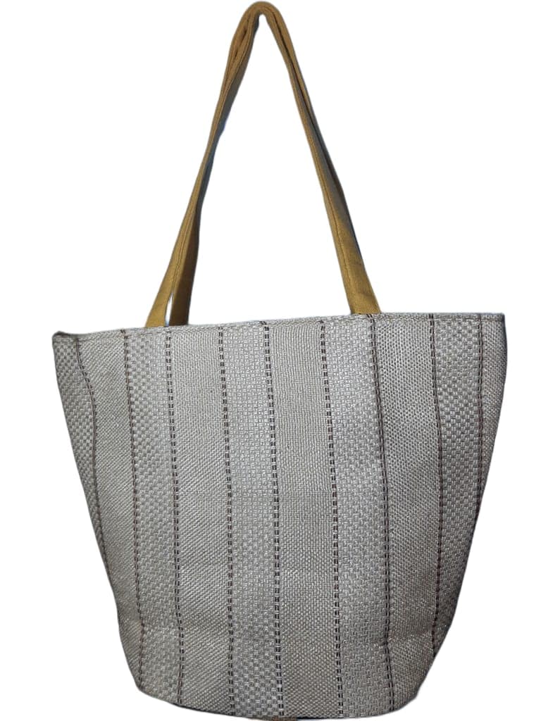 SS Eco-Life Appealing Jute Handbag for Women for Shopping, Party and Office. Dual Colour Mixup. view 2