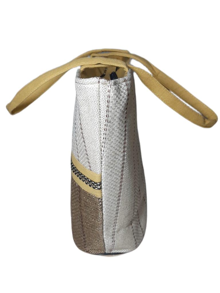 SS Eco-Life Appealing Jute Handbag for Women for Shopping, Party and Office. Dual Colour Mixup. view 4