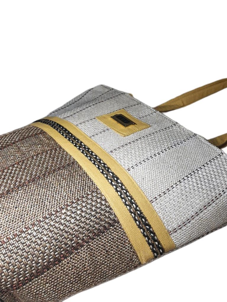 SS Eco-Life Appealing Jute Handbag for Women for Shopping, Party and Office. Dual Colour Mixup. view 5