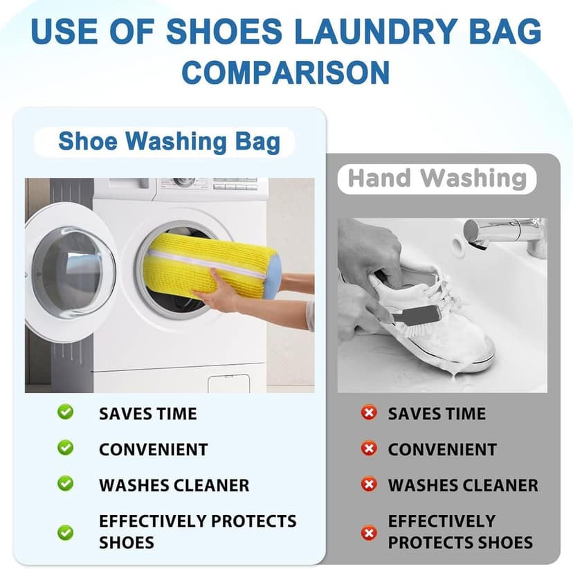 Shoes Laundry Bag for Washing Machine with Shag Chenille view 7