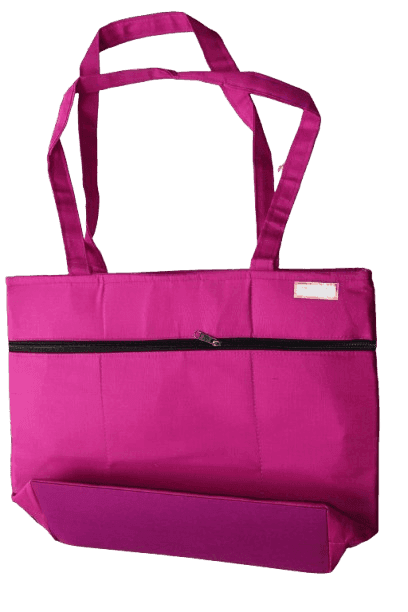 Handmade Embroidered Elephant Cotton Tote Bag – Dual Straps, Spacious Daily Use Handbag for Women view 3