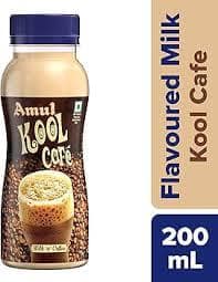 Amul Kool Café Drink - Milk & Coffee, 200 Ml Pet Bottle