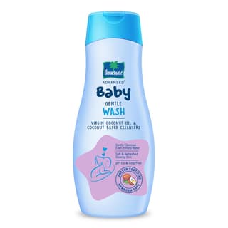 Parachute Advansed Baby Gentle Wash for New Born | Enriched with Virgin Coconut Oil | Gently cleanses in Hard water | Doctor certified | 410 ML (Pack of 3) Parachute Advansed Baby Gentle Wash for New Born | Enriched with Virgin Coconut Oil | Gently clean
