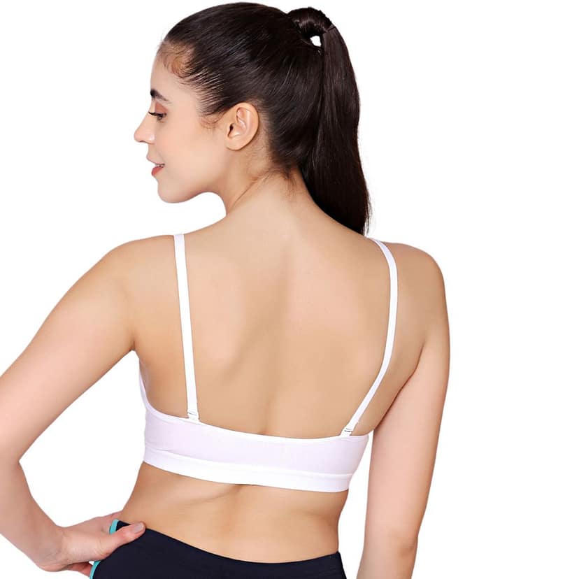 Bodycare Cotton Spandex Padded Non wired Tshirt Bra-Pack of 3 view 3
