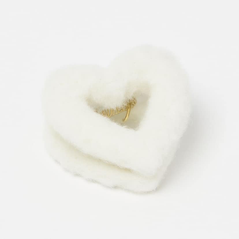 Heart Shape Fur Hair Claw