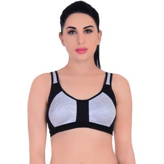 Empisto Branded Women's Black Colour Yoga Bra