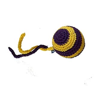 Captain Zack Crochet Stripped Ball Toy Large Dog & Cat Toy