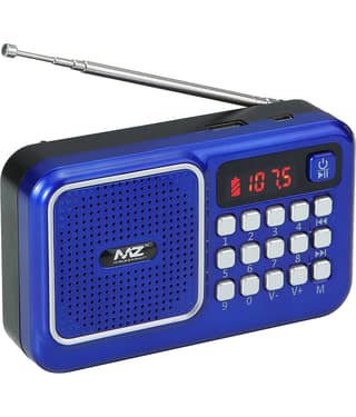 MZ M41VP 5 W Bluetooth Speaker Bluetooth V 5.0 with SD card Slot Playback Time 6 hrs Blue