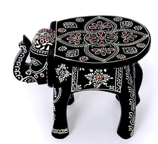 KONDAPALLI WOODEN ELEPHANT STOOL/TABLE/HOME DECOR/POOJA