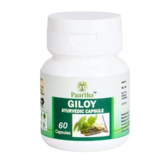 Paartha Ayurveda Giloy Capsules for Fever & Immunity Support