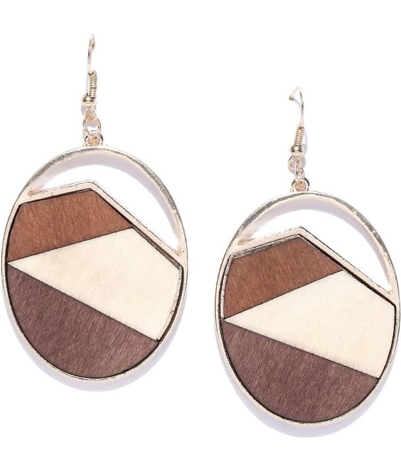Prita Fancy Fusion Wooden Earrings For Girls/Women