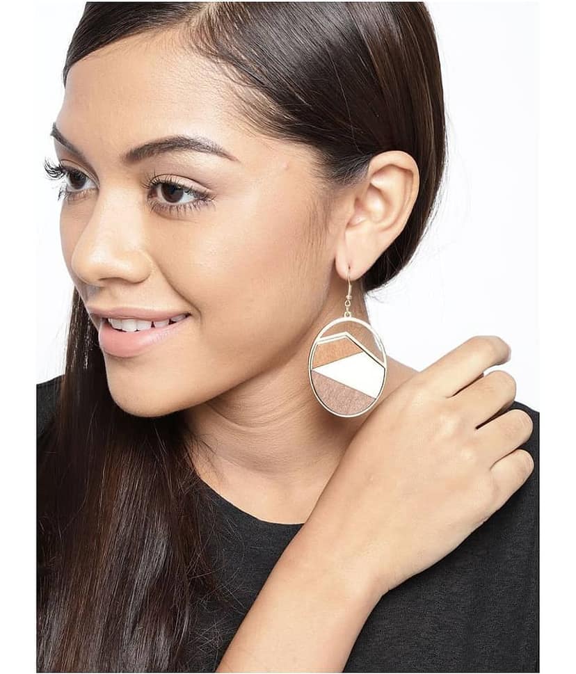 Prita Fancy Fusion Wooden Earrings For Girls/Women view 2