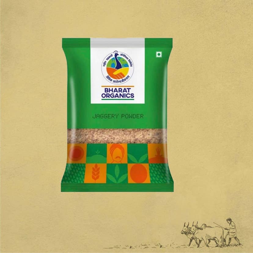 Bharat Organics Jaggery Powder - 500g