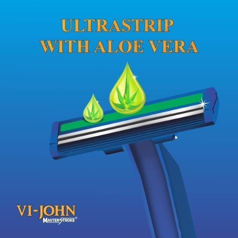 VI-JOHN Shaving Foam All Skin Type With Vitamin E & Tea Tree Oil - 400 GMs, After Shave Lotion Splash 50 ML & Disposable Razor Of (Grooming Kit Set Of 3) view 7